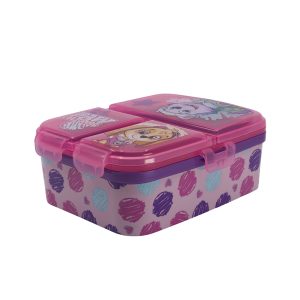 PAW PATROL GIRL MULTI COMPARTMENT RECTANGULAR SANDWICH BOX