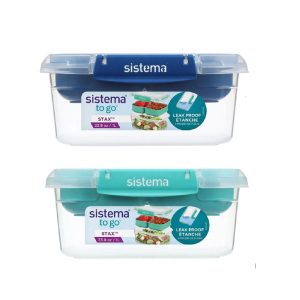 Sistema To Go Rectangular Stax Container 1L
