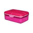 Sistema To Go Slimline Quaddie Lunch Box 1.5L - Pink