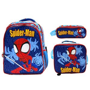 AMIRAL Spidey 3-in-1 School Set (Backpack, Lunch Bag & Pencil Case)