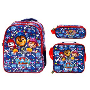 AMIRAL Paw Patrol 3-in-1 School Set (Backpack, Lunch Bag & Pencil Case)
