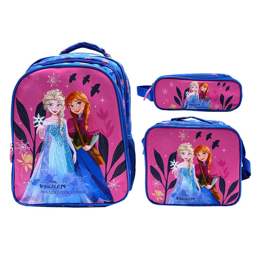 AMIRAL Frozen 3-in-1 School Set (Backpack, Lunch Bag & Pencil Case)
