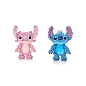 WOW STUFF Disney Chatty Stitch & Angel Deluxe Puppetronic Twin Pack