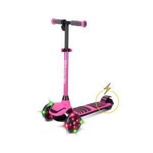 Aero - ISPORTER G3 Three LED Wheels Scooter - Pink