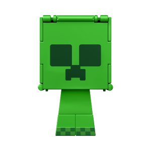 Mattel Minecraft Flippin’ Figs Figures, 2-In-1 Fidget Play, 3.75-Inch Scale Creeper Action Figure + Charged Creeper Collectible Toy