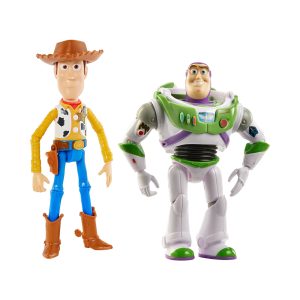 Mattel Disney And Pixar Toy Story 7-Inch Woody And Buzz Action Figure Toys 2-Pack, Pizza Planet Adventure