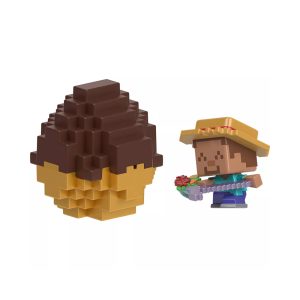 Mattel Minecraft Steve Village Mini Mode Spawn Egg With Surprise Mini Figure, 1.5-Inch Collectible Toy
