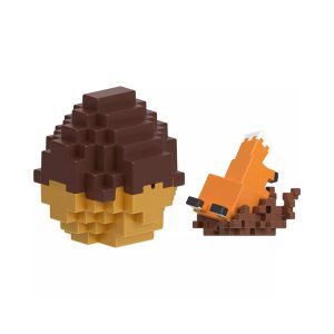 Mattel Minecraft Fox Mini Mode Spawn Egg With Surprise Mini Figure, 1.5-Inch Collectible Toy
