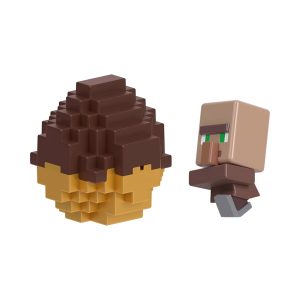 Mattel Minecraft Villager Mini Mode Spawn Egg With Surprise Mini Figure, 1.5-Inch Collectible Toy