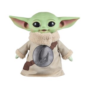 Mattel Star Wars The Mandalorian & Grogu Movie Grogu Mouse Opened Rondel Design Vinyl Head Soft Plush Body 11-Inch