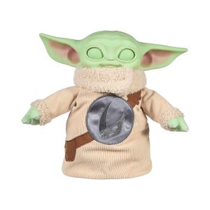 Mattel Star Wars The Mandalorian & Grogu Movie Pick-Me-Up Grogu Character Plush Rondel Design Vinyl Head