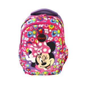Be Ready Cartoon Animation: Disney - Minnie Mouse 3-Zipper Backpack 16 Inch