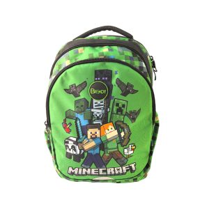 Be Ready Games: Minecraft 3-Zipper Backpack 18 Inch
