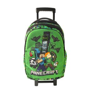 Be Ready Games: Minecraft 3-Zipper Trolly Backpack 16 Inch