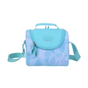 PAUSE Insulated Lunch Bag - Turquoise & Blue
