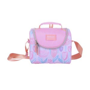 PAUSE Insulated Lunch Bag - Pink & Purple