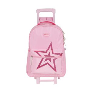PAUSE 3-Zipper Trolley Backpack with Laptop Sleeve - Multi Color