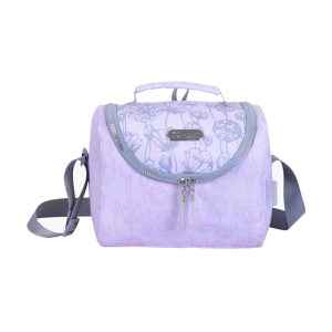 PAUSE Insulated Lunch Bag - Purple & Grey