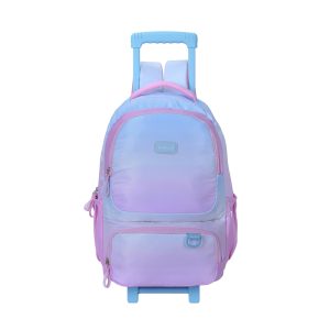 PAUSE 3-Zipper Trolley Backpack with Laptop Sleeve - Multi Color