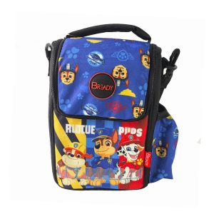Be Ready Cartoon Animation: Nickeoldeon - Blue Paw Patrol Lunch Bag 14 Inch with Water Bottle Cover