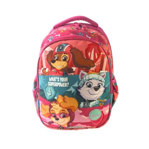 Be Ready Cartoon Animation: Nickeoldeon - Pink Paw Patrol 3-Zipper Backpack 14 Inch