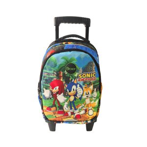 Be Ready Games: Sonic the Hedgehog 3-Zipper Trolly Backpack 18 Inch