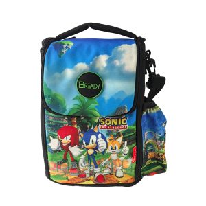 Be Ready Games: Sonic the Hedgehog Lunch Bag 14 Inch with Water Bottle Cover