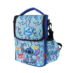 Be Ready Cartoon Animation: Disney - Lilo & Stitch - Stitch Lunch Bag 14 Inch with Water Bottle Cover
