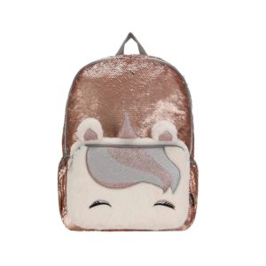 Matt Gold Sequin & Fur Unicorn