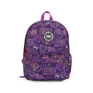 Doodle Purple Junior Student BackPack 28L