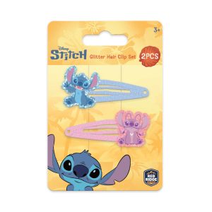RRG - Skoodle Cartoon Animation: Disney - Lilo & Stitch Glitter Hair Clip Set (2 PCS)