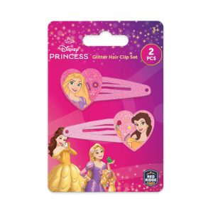 RRG - Skoodle Cartoon Animation: Disney Princess Glitter Hair Clip Set (2 PCS)
