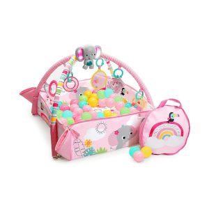 5-in-1 Your Way Ball Play Baby Activity Play Gym & Ball Pit, Rainbow Tropics