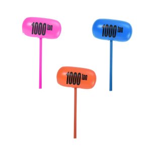 Giant Inflatable Hammer Labeled "1000 ton" Assorted Colors (One Random Piece)