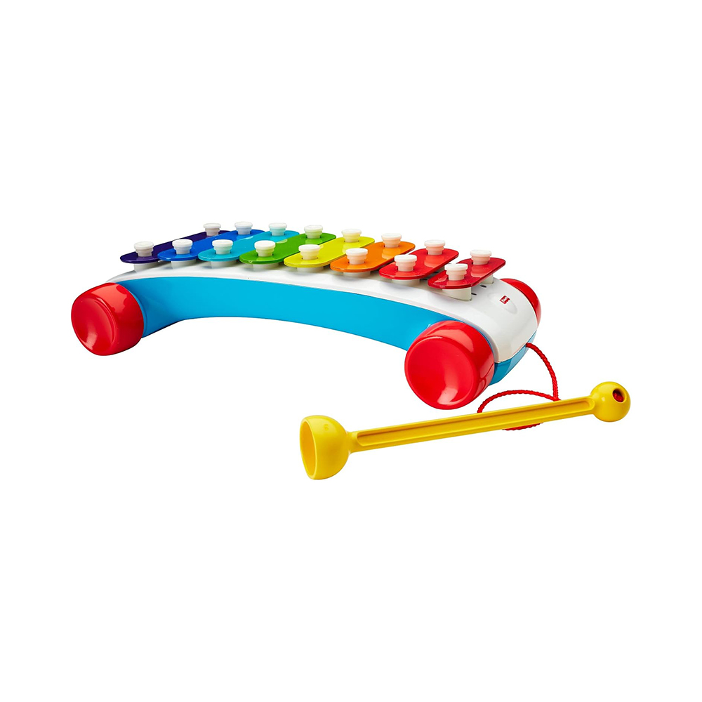 Mattel Fisher-Price Classic Xylophone Toddler Pretend Musical Instrument Pull Toy - Image 3