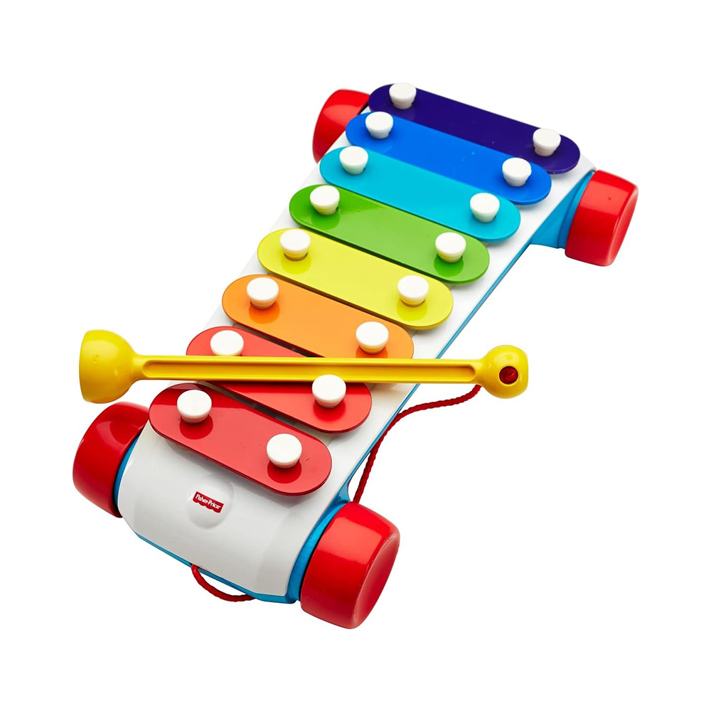 Mattel Fisher-Price Classic Xylophone Toddler Pretend Musical Instrument Pull Toy - Image 5