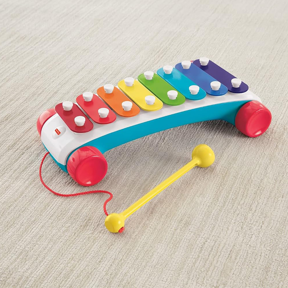 Mattel Fisher-Price Classic Xylophone Toddler Pretend Musical Instrument Pull Toy - Image 7