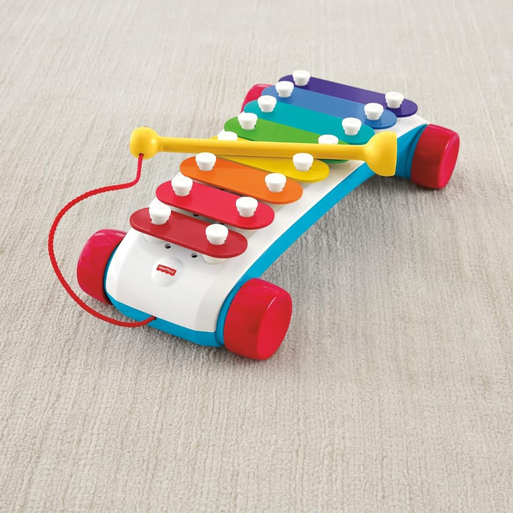 Mattel Fisher-Price Classic Xylophone Toddler Pretend Musical Instrument Pull Toy - Image 8