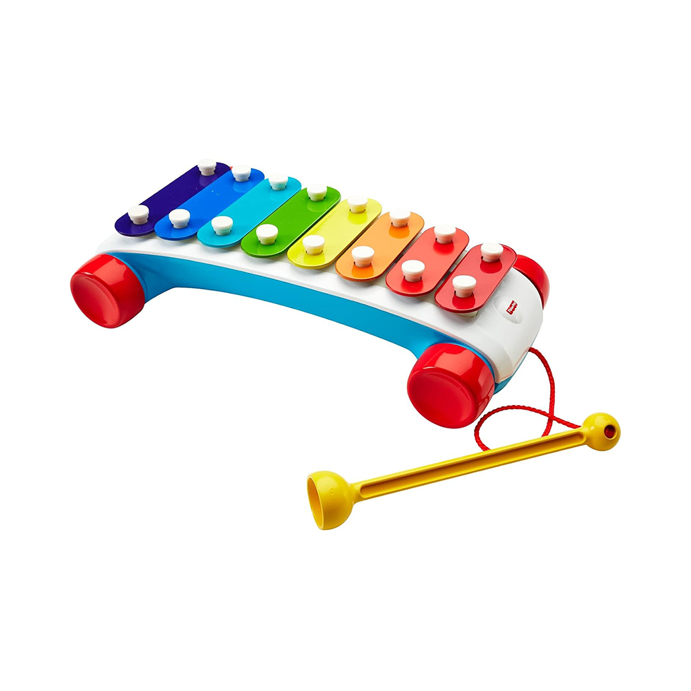 Mattel Fisher-Price Classic Xylophone Toddler Pretend Musical Instrument Pull Toy