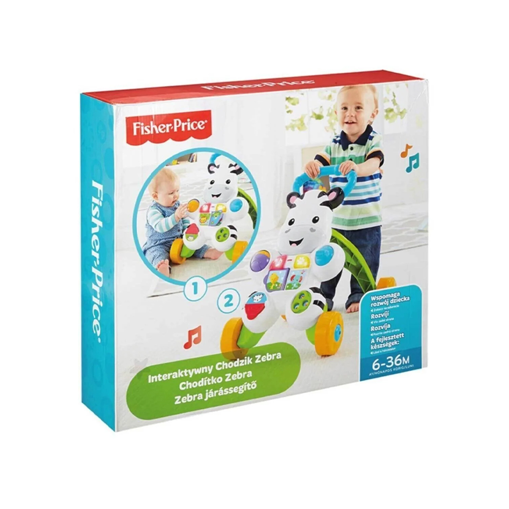 Mattel Fisher-Price Learn with Me Zebra Walker - Image 2