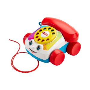Mattel Fisher-Price Chatter Telephone Baby And Toddler Pull Toy Phone With Rotary Dial
