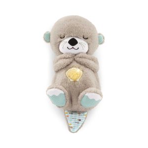 Mattel Fisher-Price Soothe 'n Snuggle Otter, Plush Baby Toy, Sound Machine With Breathing Motion