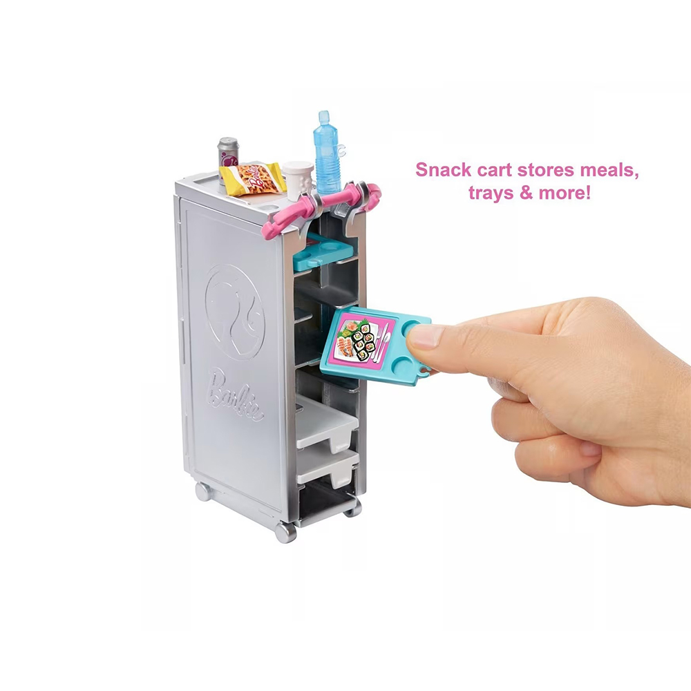 Mattel Barbie Dreamplane Airplane Playset With Puppy And Snack Cart, 15+ Accessories - Image 5