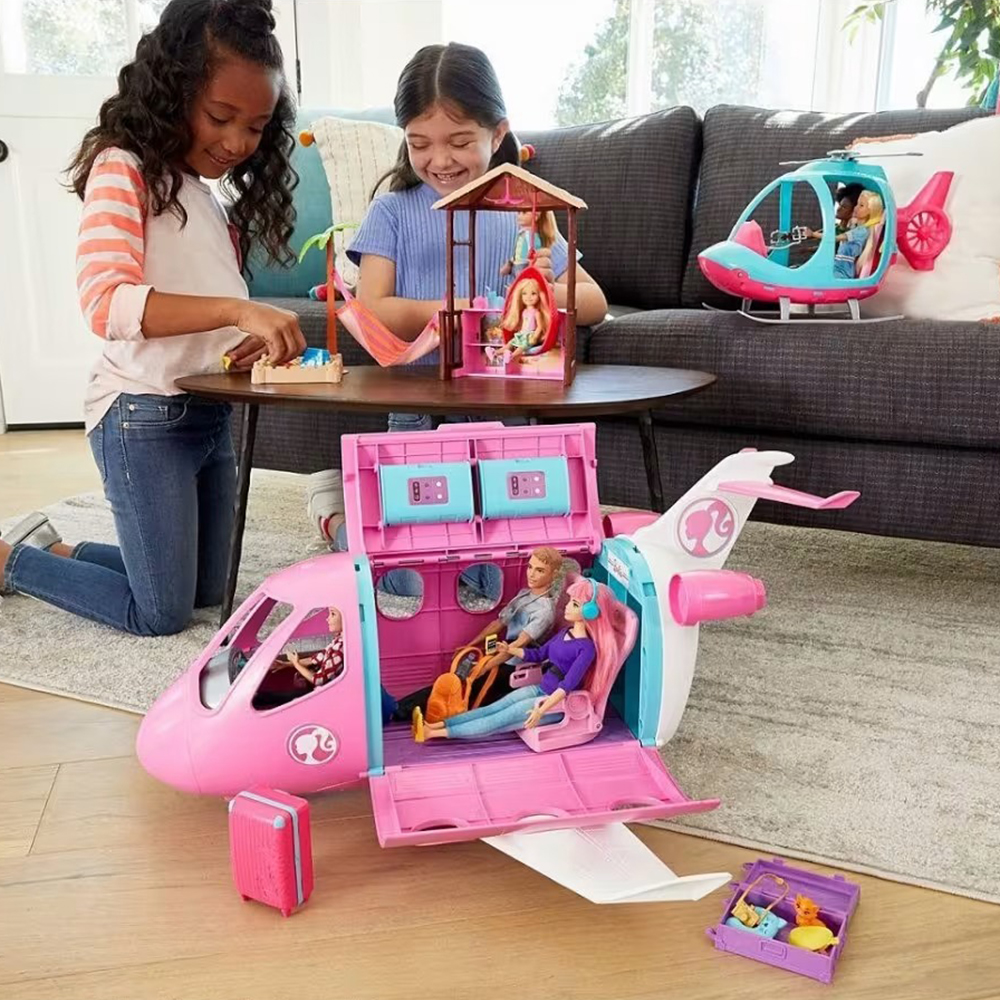 Mattel Barbie Dreamplane Airplane Playset With Puppy And Snack Cart, 15+ Accessories - Image 7