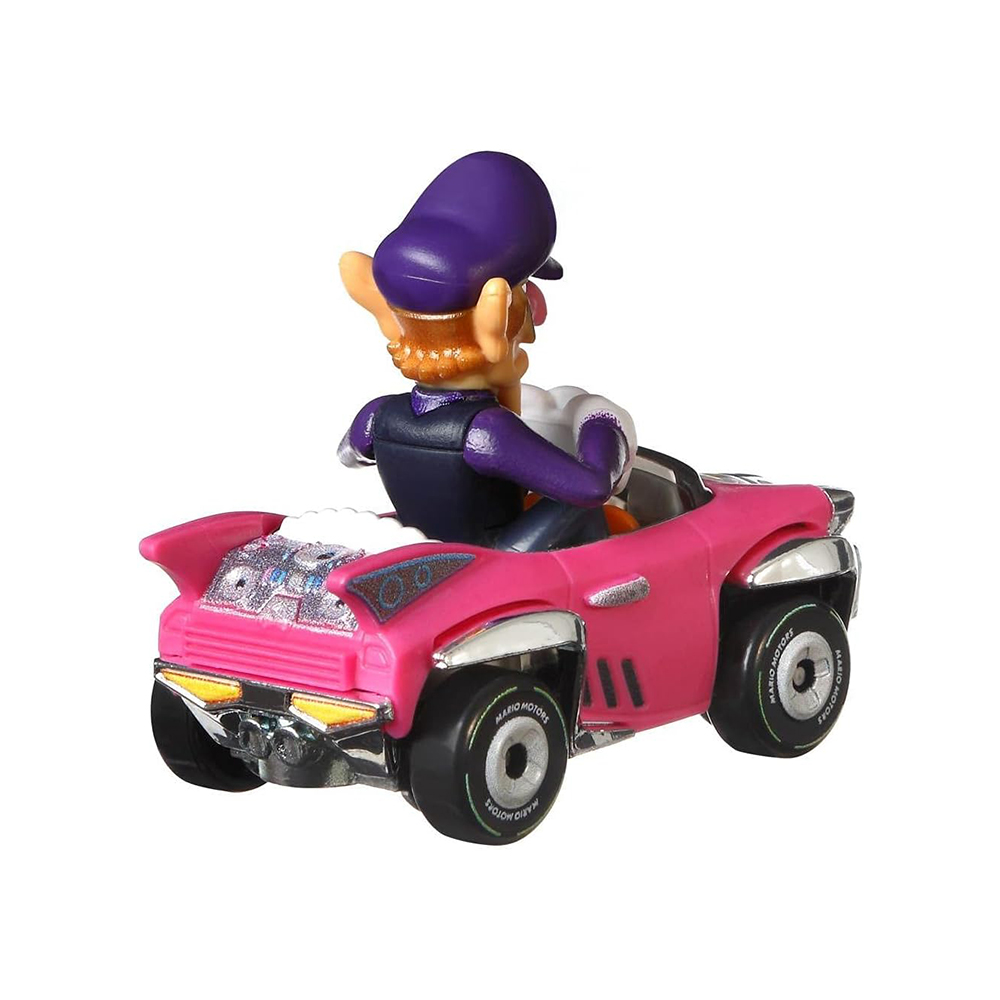 Mattel Hot Wheels Super Mario Die-Cast 1:64, Waluigi Standard Kart (GJH54 Group GBG25-977A) - Image 4