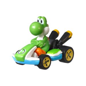 Mattel Hot Wheels Super Mario Die-Cast 1:64 Replica Vehicles,Youshi Standard Kart (GLP38 Group GBG25-977A)