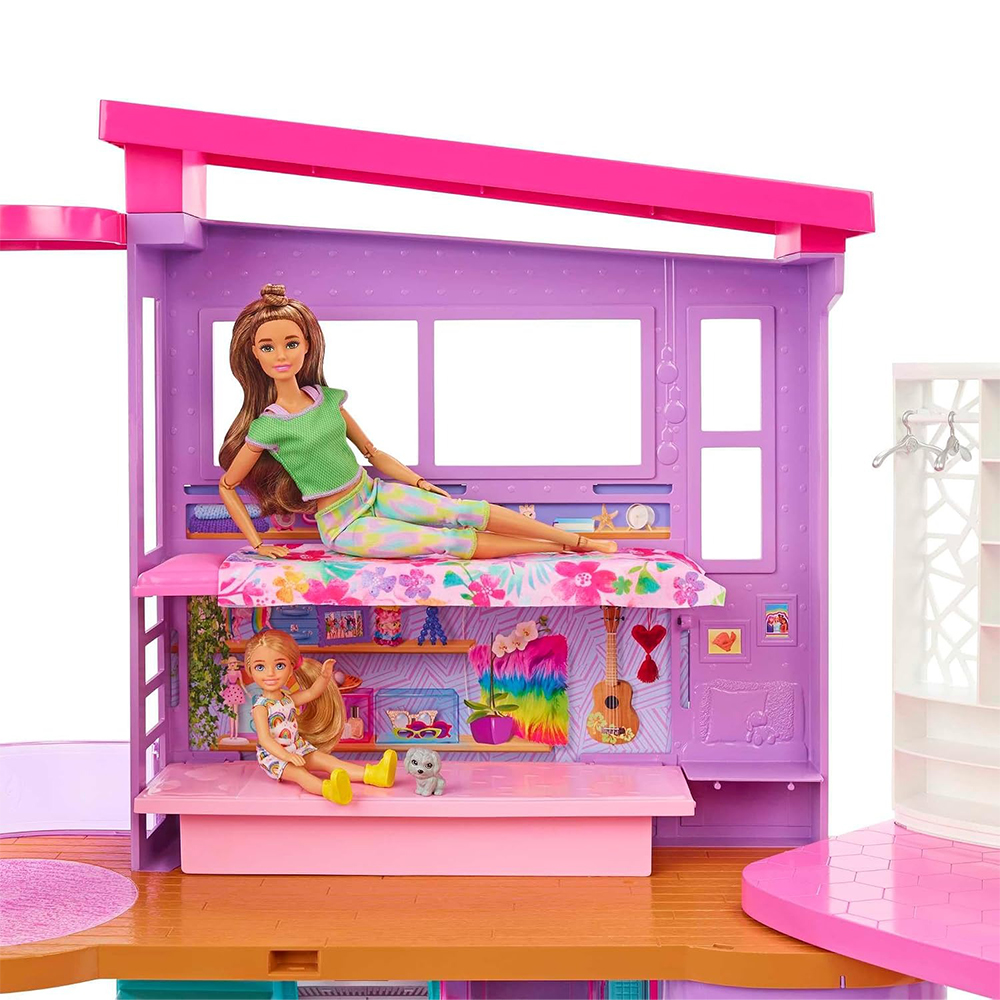 Mattel Barbie Vacation House Playset With 30+ Pieces, Toy For 3 Year Olds & Up - Image 3