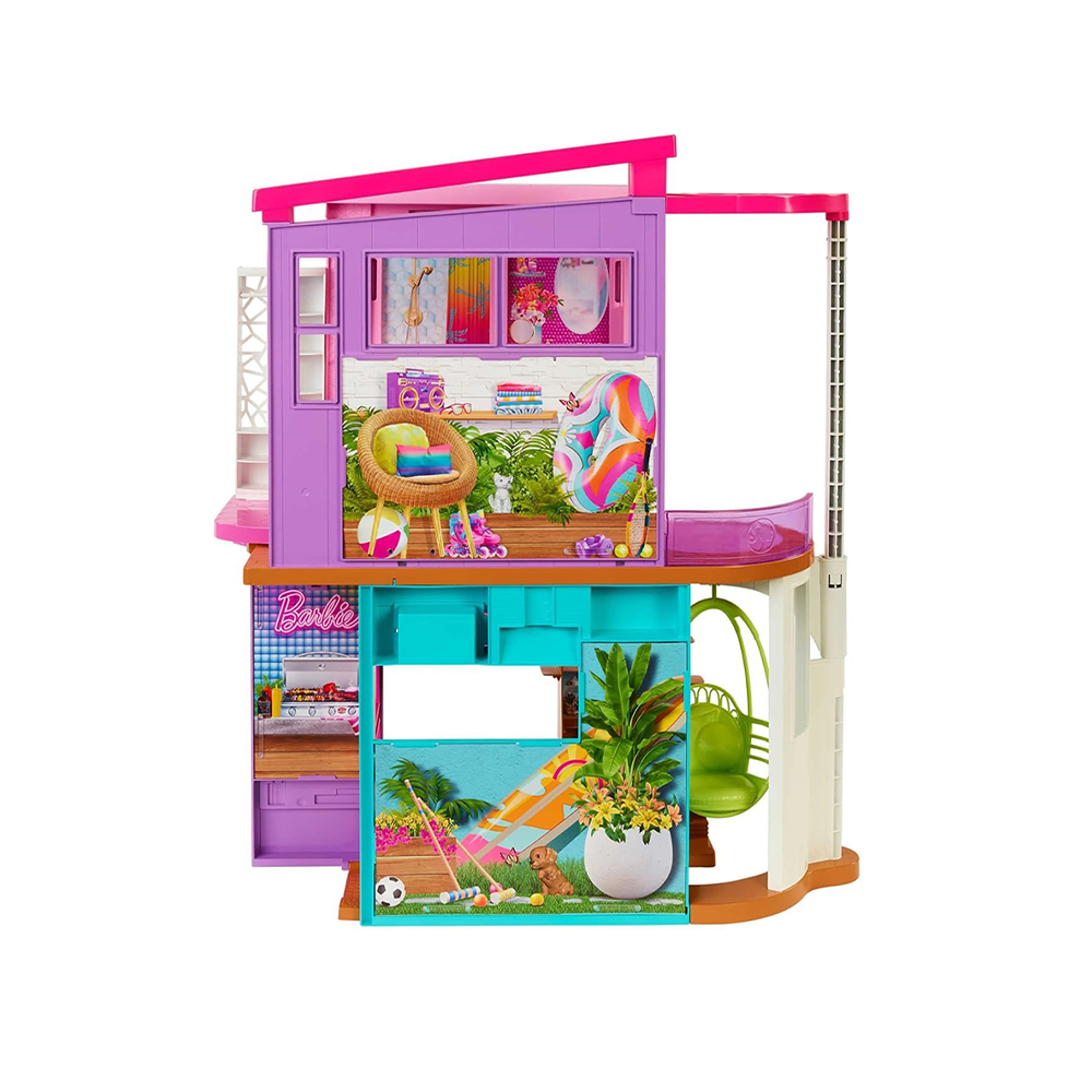 Mattel Barbie Vacation House Playset With 30+ Pieces, Toy For 3 Year Olds & Up - Image 5