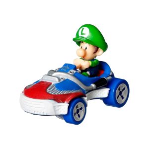 Mattel Hot Wheels Super Mario Die-Cast1:64, Baby Luigi Sneeker Kart (HDB28 Group GBG25-977A)