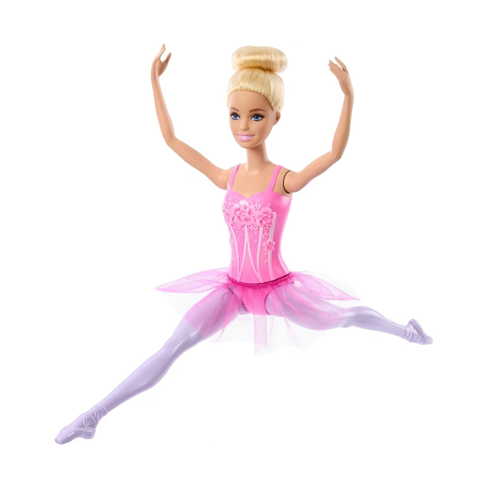 Mattel Barbie Ballerina Doll, Blonde Fashion Doll Wearing Purple Removable Tutu - Image 3